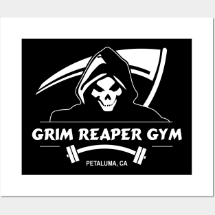 Grim Reaper Gym Petaluma Reversed Posters and Art